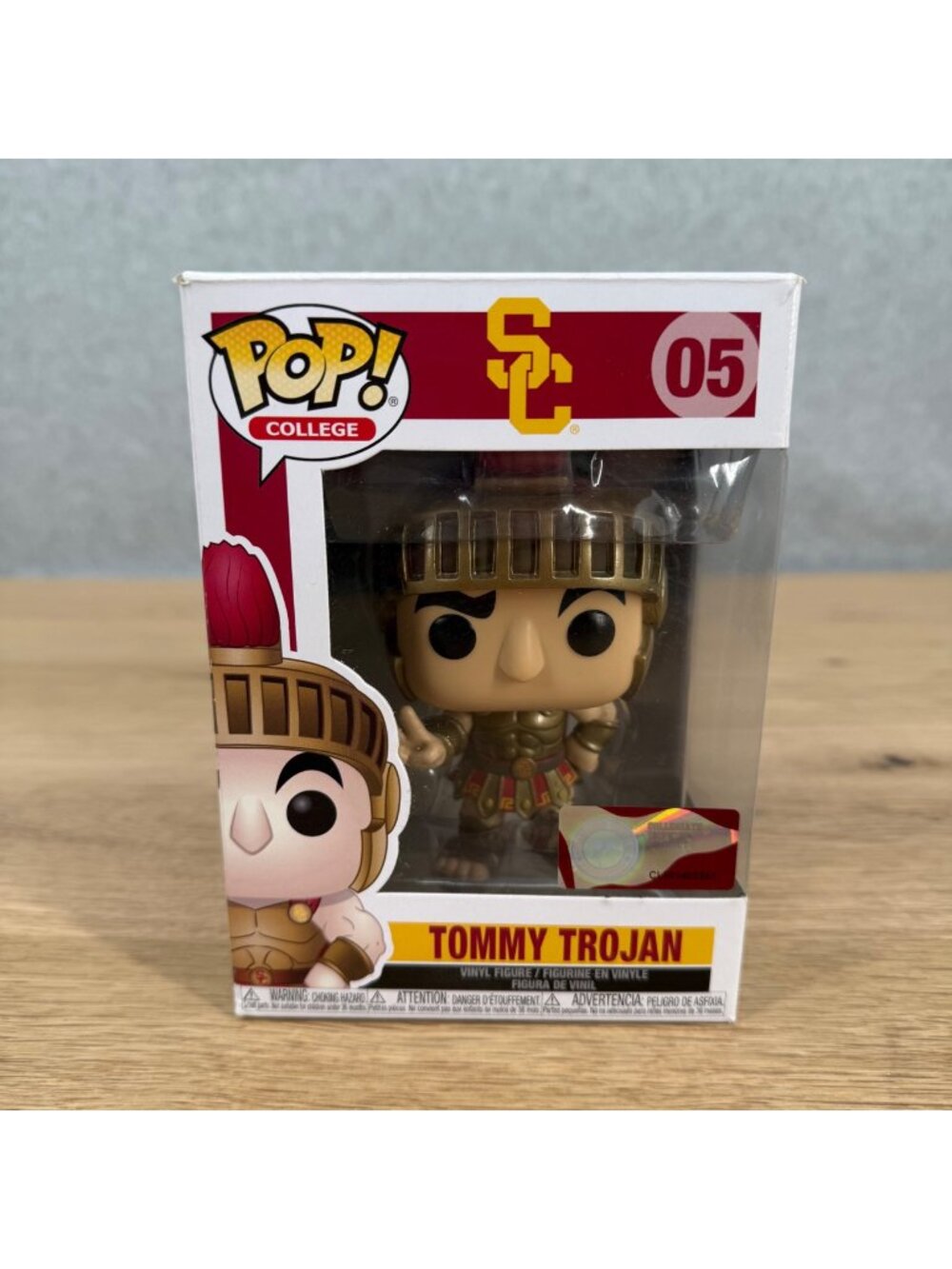 Funko Pop! College Mascots USC Tommy Trojan #05 Vinyl Figure So Cal NCAA NEW
